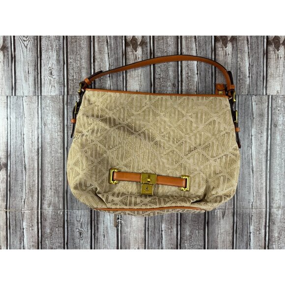 Lauren Ralph Lauren Handbags - RLL Ralph Lauren Signature Jacquard Bag NWOT color Beige Tan Y2K Vintage